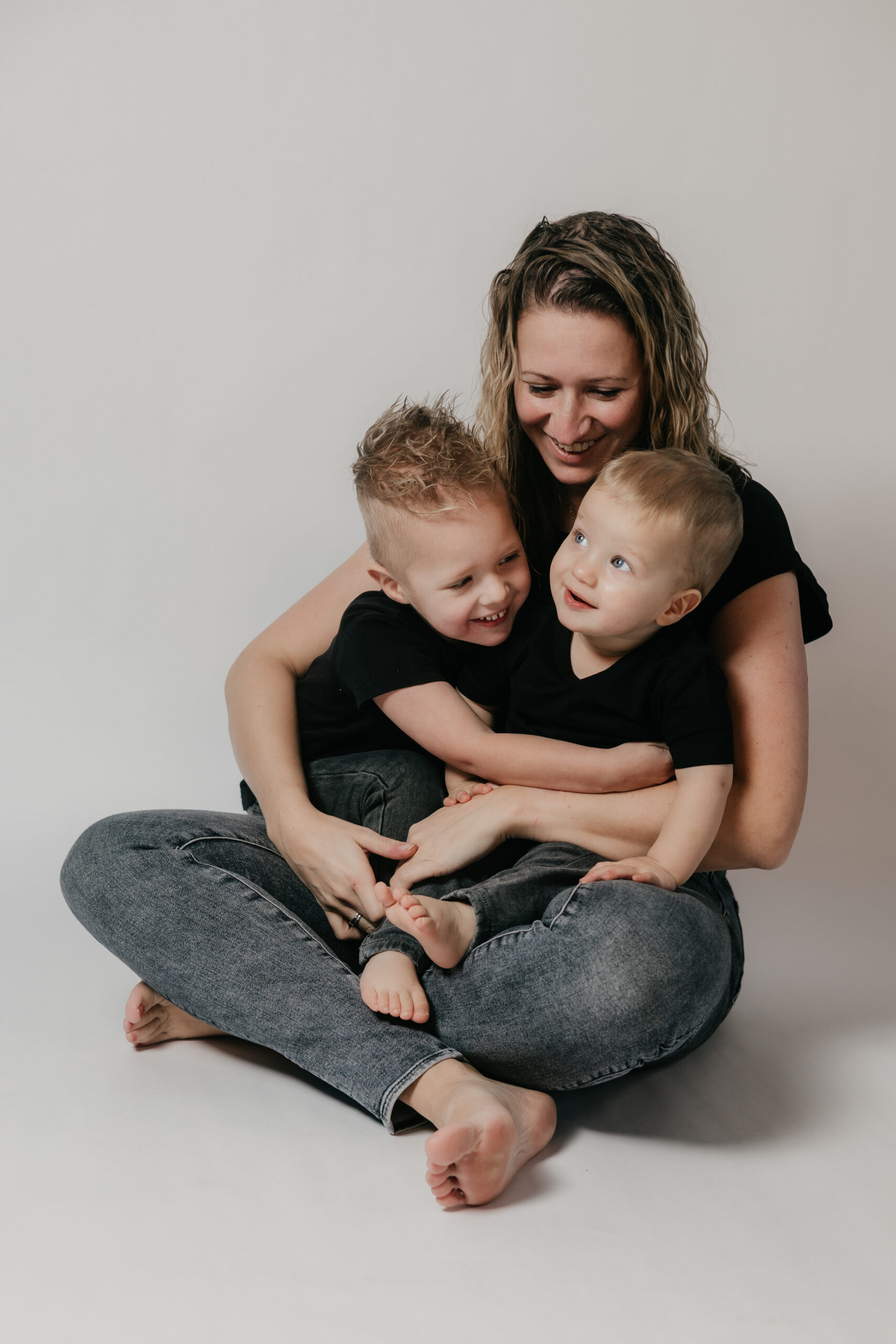 Denise met haar jongens